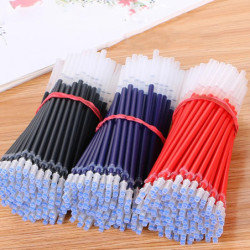 Set pixuri cu gel, negru, albastru, 0,5 mm, rezerve, drăguțe, pixuri pentru scris, rechizite de papetărie coreeană Kawaii, pentr