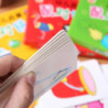Carte de potrivire pentru copii mici, 32 de bucăți, jucării de puzzle educaționale Montessori timpurii, puzzle de desene animate