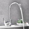 Robinet de bucătărie cu două funcții, mixer cu o singură manetă, extractibil, mixer cu apă caldă și rece, robinet de baie montat