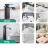 Robinet de baie cu miez de cupru, cascadă, lavoar din oțel inoxidabil, lavoar de bucătărie, robinet cu control dublu pentru apă 