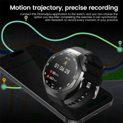2025Nou pentru Android și iOS Smart Watch bărbați ecran AMOLED GPS traiectorie mișcare ritm cardiac Bluetooth apeluri SmartWatch