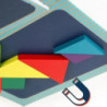 1set din lemn magnetic Tangram Puzzle Book jucării educative pentru copii Baby Kid portabil Montessori învățare inteligență
