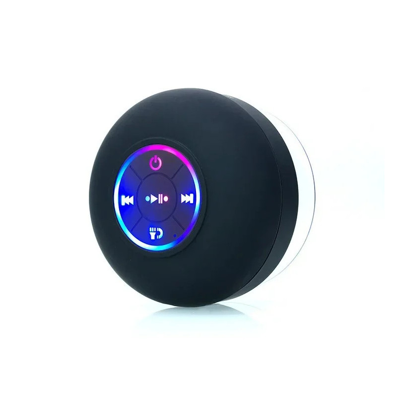 Difuzor portabil Bluetooth cu LED-uri impermeabile IPX4, cu ventuză mare pentru exterior, poate fi adsorbit, audio pe perete