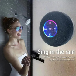 Difuzor portabil Bluetooth cu LED-uri impermeabile IPX4, cu ventuză mare pentru exterior, poate fi adsorbit, audio pe perete