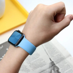 Banda din silicon pentru curea Apple Watch 44mm 45mm 40mm 41mm 42-38mm 45mm bratara sport iwatch seria 8 7 6 5 4 3 SE 9 Ultra 2 