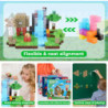 192PCS blocuri magnetice de construcție mină magnet lume set jucării STEM Montessori stivuire cuburi set de construcții cadou de