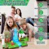 192PCS blocuri magnetice de construcție mină magnet lume set jucării STEM Montessori stivuire cuburi set de construcții cadou de