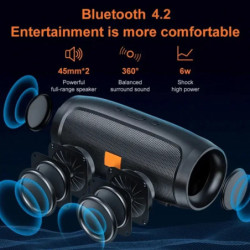 Difuzor Bluetooth USB TF, difuzor dual stereo în aer liber, redare FM voce difuzare subwoofer portabil wireless