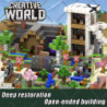 Blocuri de construcție magnetice, set de construcții stivuibile, jucării senzoriale STEM pentru Mine World, copii, băieți și fet