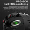 2024 Ceas inteligent Bluetooth pentru bărbați, afișaj HD 360 * 360, ritm cardiac, monitor de fitness, ECG + PPG, ceasuri intelig