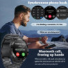 2024 Ceas inteligent Bluetooth pentru bărbați, afișaj HD 360 * 360, ritm cardiac, monitor de fitness, ECG + PPG, ceasuri intelig