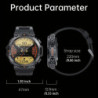 K56Pro Ceas inteligent pentru bărbați, monitor de ritm cardiac, Bluetooth, sport, 400mAh, standby prelungit, 1,39 inch, ecran HD