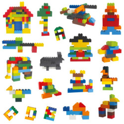 1000 de blocuri de construcție creative DIY set în vrac Blocuri de construcție clasice urbane Asamblate cadou de zi de naștere j