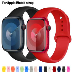 Banda din silicon pentru curea Apple Watch 44mm 45mm 40mm 41mm 42-38mm 45mm bratara sport iwatch seria 8 7 6 5 4 3 SE 9 Ultra 2 