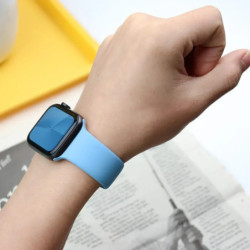 Banda din silicon pentru curea Apple Watch 44mm 45mm 40mm 41mm 42-38mm 45mm bratara sport iwatch seria 8 7 6 5 4 3 SE 9 Ultra 2 