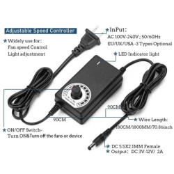 120 mm 3000 RPM ventilator de răcire cu controler 12 cm 12 V 220 V BTC șasiu mașină stație de lucru cabinet radiator server vent