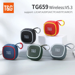 TG659 Mini difuzor Bluetooth wireless puternic TWS Bluetooth 5.3 cutie de sunet HIFI difuzor suport card TF radio