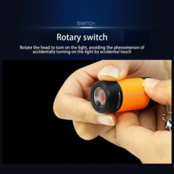 Lanternă mini reîncărcabilă cu LED-uri USB, multifuncțională, puternică, cu lumină puternică, impermeabilă, pentru drumeții și c