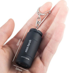Lanternă mini reîncărcabilă cu LED-uri USB, multifuncțională, puternică, cu lumină puternică, impermeabilă, pentru drumeții și c