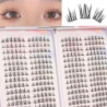 Vânzări fierbinți Div Makeup 384 buc. Gene clustere carte de gene 32 rânduri extensii de gene false pentru frumusețe