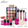 POPFEEL Kit de machiaj all-in-one fard de pleoape pudră luciu de buze Lipoil, cadou de Ziua Îndrăgostiților pentru fete și femei