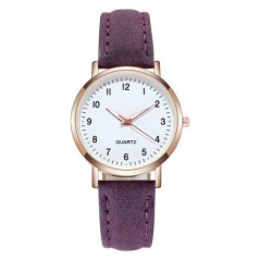 Ceas NOU Ceas de curea de piele ocazional de modă pentru femei Ceasuri de mână simple, cu cadran mic, ceas cu quartz