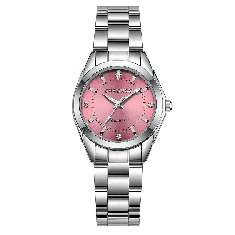 CHRONOS Ceas elegant pentru femei, ceas de mână de lux pentru femei, marca de modă, mișcare japoneză, cadou din oțel inoxidabil 