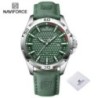 NAVIFORCE Ceas de mână cu calendar de cuarț militar casual sport pentru bărbați pentru bărbați Ceas din piele rezistent la apă R