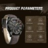 NAVIFORCE Ceas de mână cu calendar de cuarț militar casual sport pentru bărbați pentru bărbați Ceas din piele rezistent la apă R