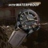 NAVIFORCE Ceas de mână cu calendar de cuarț militar casual sport pentru bărbați pentru bărbați Ceas din piele rezistent la apă R