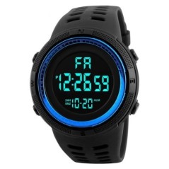 Ceas sport pentru bărbați Ceas sport militar multifuncțional, impermeabil, luminos LED, digital pentru copii, cadran mare, ceas 