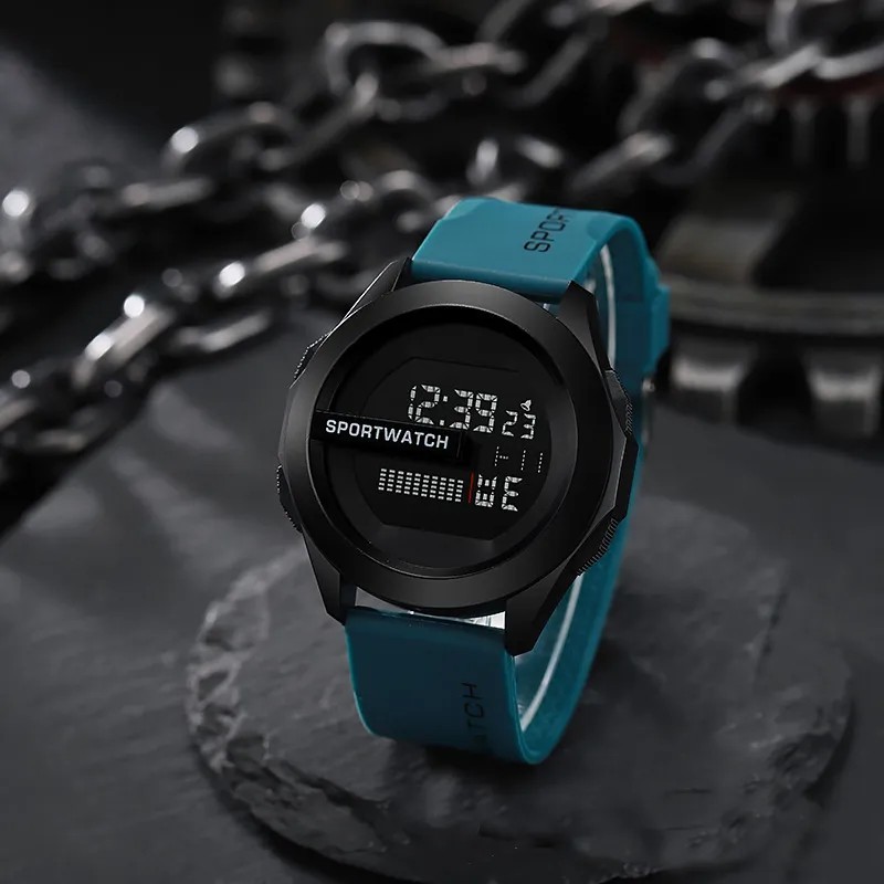 Ceas Sport POSHI pentru Barbat Ceas Digital de lux Cronometru Luminos cu Data Saptamana Ceas Original Impermeabil Livrare gratui