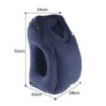 Pernă gonflabilă de călătorie cu aer din PVC, tetiera portabilă, perne de sprijin pentru bărbie pentru avion, avion, mașină, bir