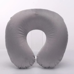 Călătorie Birou Tetiera în formă de U Husă scurtă de pluș gonflabilă + Pernă gonflabilă din PVC Pernă Suport Pernă Pernă pentru 