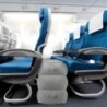 1 buc pernă gonflabilă pentru suport pentru picioare pentru călătorie, portabil, reglabil în trei straturi, scaun pentru suport 