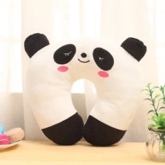 Creativ Drăguț Animal Panda Pisică Urs Pernă de pluș în formă de U Coloanei vertebrale cervicale Gât Călătorii Portabil Birou ac