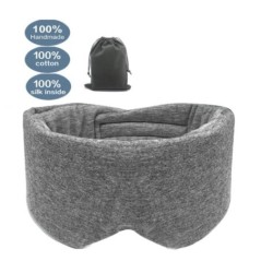 100% bumbac, mătase, mască de somn pentru ochi, acoperire pentru ochi, plasture pentru ochi, femei, bărbați, moale, portabil, pe