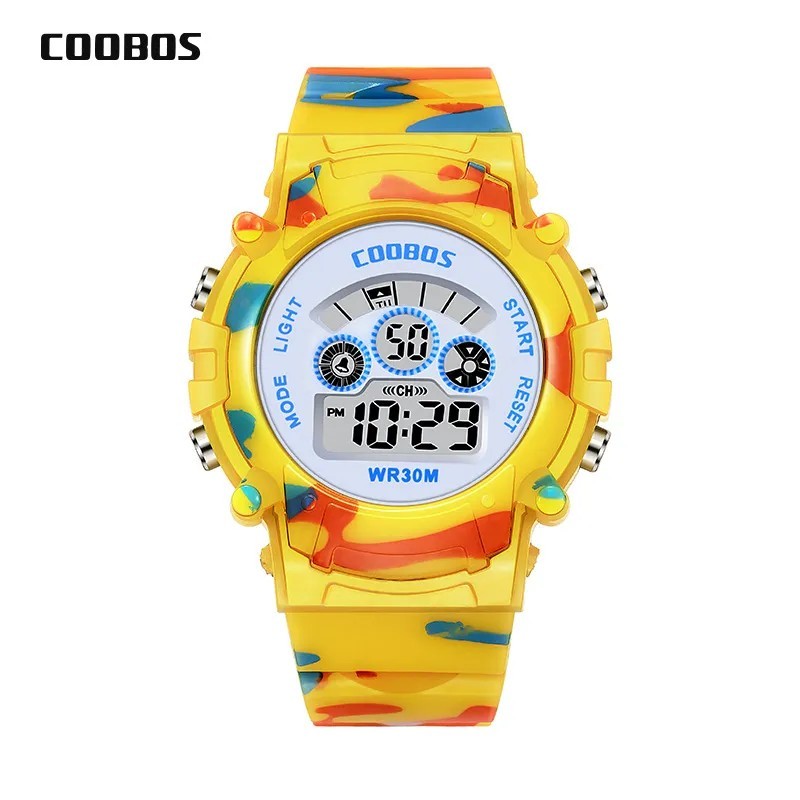 Ceas electronic pentru băieți, fete, copii, cadran luminos, ceasuri sport militare pentru copii, ceas digital multifuncțional im