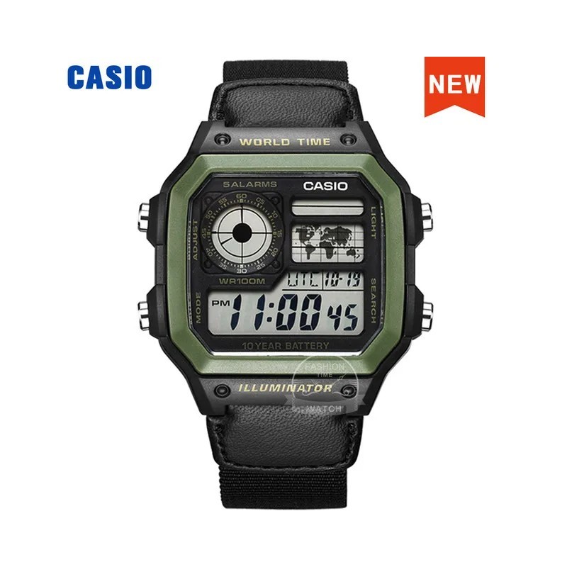 Casio ceas Explosion ceas bărbați set de lux LED militar ceas digital sport cuarț ceas bărbați relogio masculinoAE-1200WHD-1A
