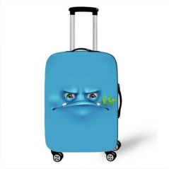 Husă de protecție pentru valiză de călătorie Funny Expression Husă de protecție pentru bagaje pentru cărucior de 18-32 inch Husă