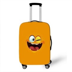 Husă de protecție pentru valiză de călătorie Funny Expression Husă de protecție pentru bagaje pentru cărucior de 18-32 inch Husă