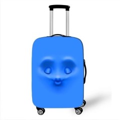 Husă de protecție pentru valiză de călătorie Funny Expression Husă de protecție pentru bagaje pentru cărucior de 18-32 inch Husă