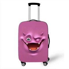 Husă de protecție pentru valiză de călătorie Funny Expression Husă de protecție pentru bagaje pentru cărucior de 18-32 inch Husă