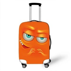 Husă de protecție pentru valiză de călătorie Funny Expression Husă de protecție pentru bagaje pentru cărucior de 18-32 inch Husă