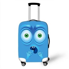 Husă de protecție pentru valiză de călătorie Funny Expression Husă de protecție pentru bagaje pentru cărucior de 18-32 inch Husă