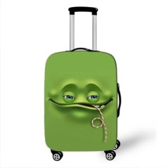 Husă de protecție pentru valiză de călătorie Funny Expression Husă de protecție pentru bagaje pentru cărucior de 18-32 inch Husă