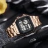 YIKAZE Ceas Digital Ceas Bărbătesc Curea din oțel inoxidabil Ceasuri sport cu numărătoare inversă Ceas de mână electronic cu LED