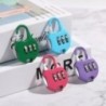 Metal Mini Cadran cu 3 cifre Blocare cu parolă Cod combinat Lacăt Valisă de călătorie Protector de jurnal Instrument de securita