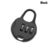 Metal Mini Cadran cu 3 cifre Blocare cu parolă Cod combinat Lacăt Valisă de călătorie Protector de jurnal Instrument de securita
