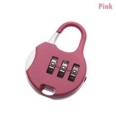 Metal Mini Cadran cu 3 cifre Blocare cu parolă Cod combinat Lacăt Valisă de călătorie Protector de jurnal Instrument de securita